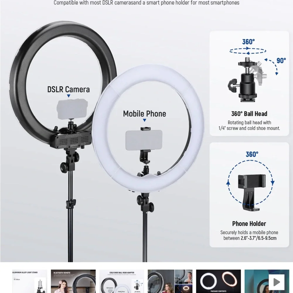 NEEWER RL-18 New Version 18 Inch LED Ring Light